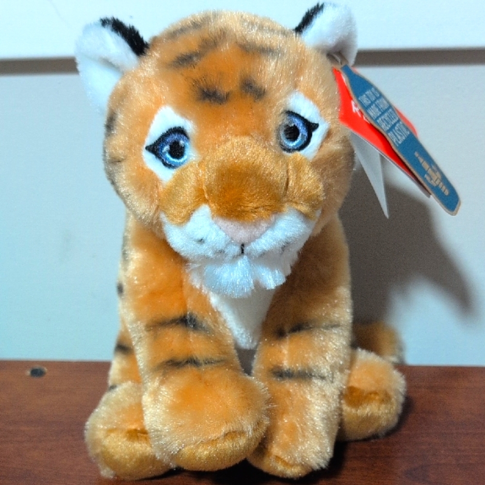 Cuddly Tiger Plush Toy - Orange and White